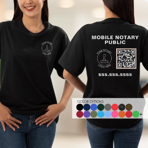 QR-Code für berufliche Geschäftslogos Notare Arbei T-Shirt
