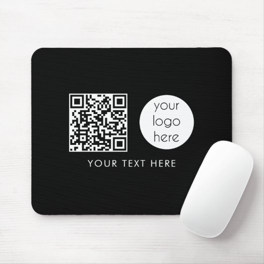 QR-Code für berufliche Geschäftslogos und Text Mousepad (Mit Mouse)