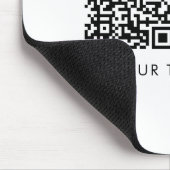 QR-Code für berufliche Geschäftslogos und Text Mousepad (Ecke)