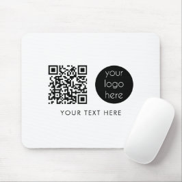 QR-Code für berufliche Geschäftslogos und Text Mousepad