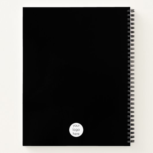 QR-Code für berufliche Geschäftslogos und Text Notizblock (Rückseite)