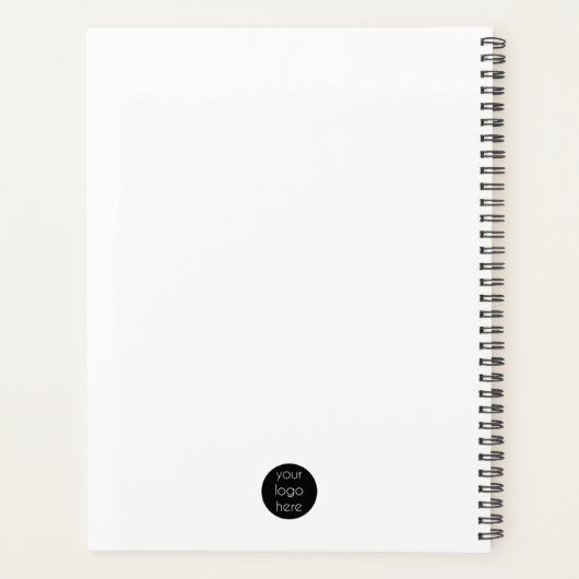 QR-Code für berufliche Geschäftslogos und Text Planer (Rückseite)