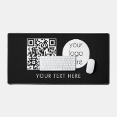 QR-Code für berufliche Geschäftslogos und Text Schreibtischunterlage (Tastatur & Maus)