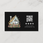 QR-Code für berufliche Hausangestellte Visitenkarte (Rückseite)