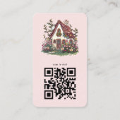 QR-Code für berufliche Hausangestellte Visitenkarte (Rückseite)