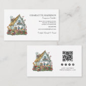 QR-Code für berufliche Hausangestellte Visitenkarte (Vorne/Hinten)