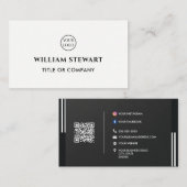 Qr-Code für berufliche kreative Logos für soziale Visitenkarte (Vorne/Hinten)