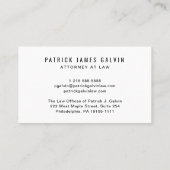 QR-Code für berufliche Logos Visitenkarte (Rückseite)