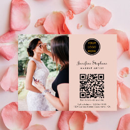 QR-Code für berufliche Makeup-Künstler Flyer