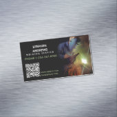 QR-Code für berufliche Metallschweißanlagen Magnetische Visitenkarte (Beispiel)