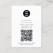 QR-Code für berufliche Mitarbeiter im Unternehmen Visitenkarte (Rückseite)