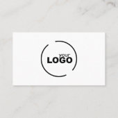 QR-Code für berufliche moderne Logos Visitenkarte (Rückseite)