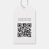 QR-Code für berufliche moderne Unternehmen Geschenkanhänger (Rückseite)