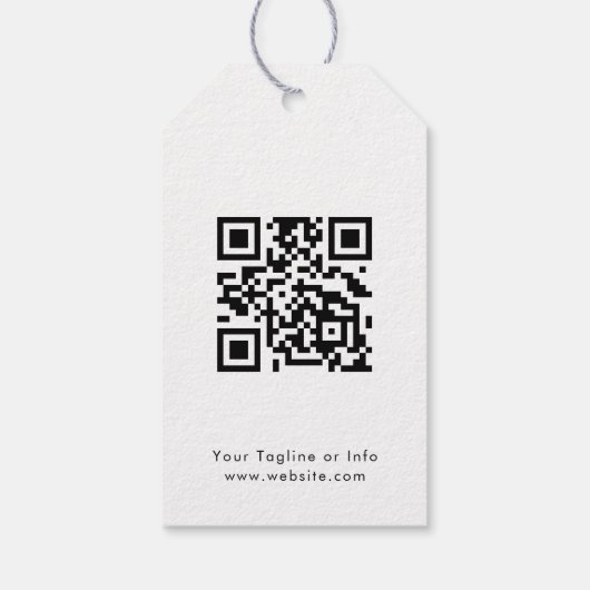 QR-Code für berufliche moderne Unternehmen Geschenkanhänger (Rückseite)