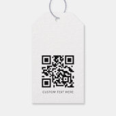 QR-Code für berufliche moderne Unternehmen Geschenkanhänger (Rückseite)