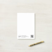 QR-Code für berufliche moderne Unternehmen Post-it Klebezettel (Auf Schreibtisch)