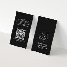QR-Code für berufliche Schwarz-weiße Logos