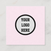 QR-Code für berufliche soziale Medien - Scannerfar Quadratische Visitenkarte (Rückseite)