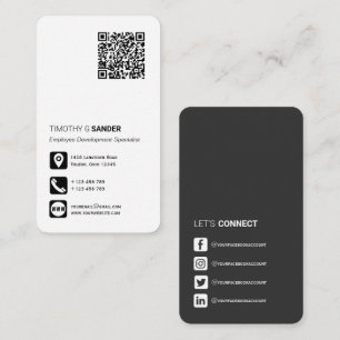 QR-Code für berufliche soziale Medien Visitenkarte