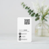 QR-Code für berufliche soziale Medien Visitenkarte (Stehend Vorderseite)
