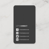 QR-Code für berufliche soziale Medien Visitenkarte (Rückseite)