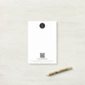 QR-Code für berufliche Unternehmen Post-it Klebezettel (Auf Schreibtisch)