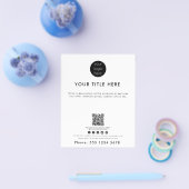 QR-Code für berufliche Unternehmen - Social Media Flyer (Einzeln)