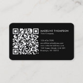 QR-Code für Berufliche Unternehmen Visitenkarte (Vorderseite)