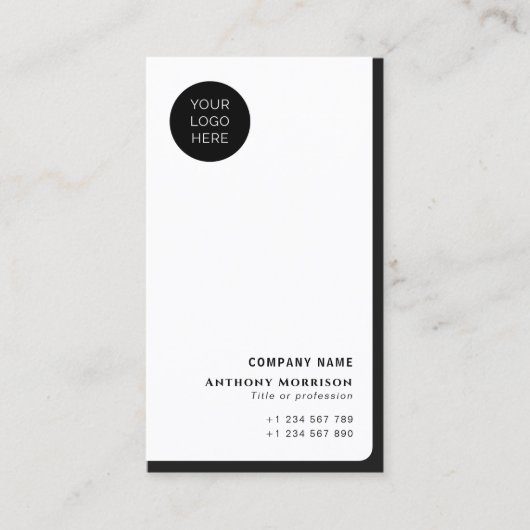 QR-Code für berufliche Unternehmensnetzwerke Visitenkarte (Vorderseite)