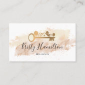 QR-Code für berufliches Anwesen-Foto Visitenkarte (Vorderseite)