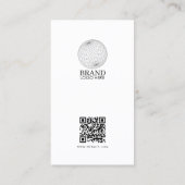 QR-Code für berufliches Business-Logo Visitenkarte (Rückseite)