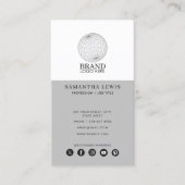 QR-Code für berufliches Business-Logo Visitenkarte (Vorderseite)