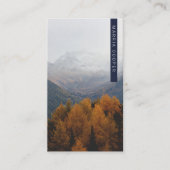 QR-Code für berufliches dunkles Foto Visitenkarte (Vorderseite)