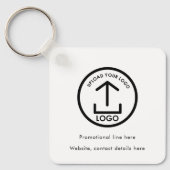 QR-Code für berufliches Firmenlogo Schlüsselanhänger (Vorderseite)