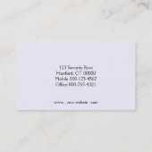 QR-Code für Berufliches Foto mit benutzerdefiniert Visitenkarte (Rückseite)