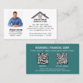 QR-Code für berufliches Foto Visitenkarte (Vorne/Hinten)