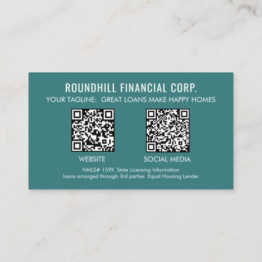 QR-Code für berufliches Foto Visitenkarte (Rückseite)