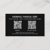 QR-Code für berufliches Foto Visitenkarte (Rückseite)