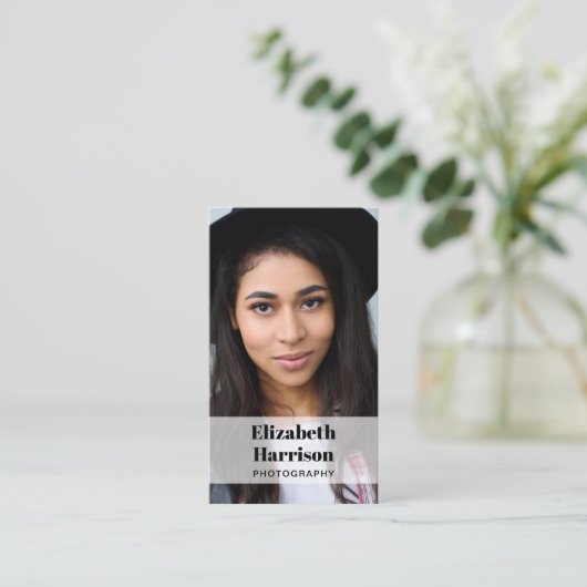 QR-Code für berufliches Foto Visitenkarte (Stehend Vorderseite)