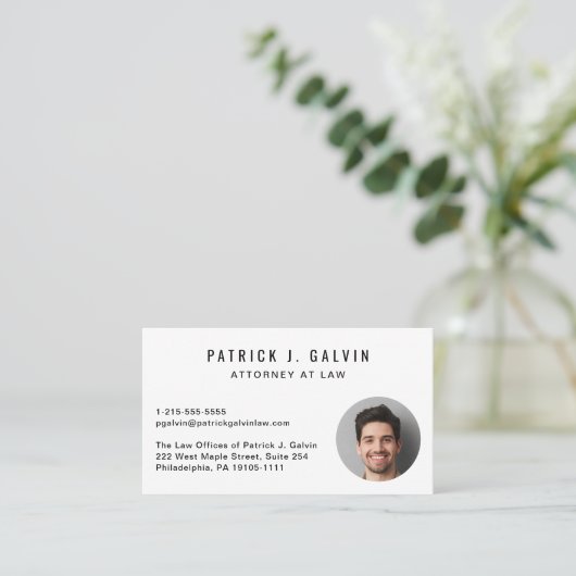 QR-Code für berufliches Foto Visitenkarte (Stehend Vorderseite)