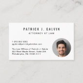 QR-Code für berufliches Foto Visitenkarte (Vorderseite)