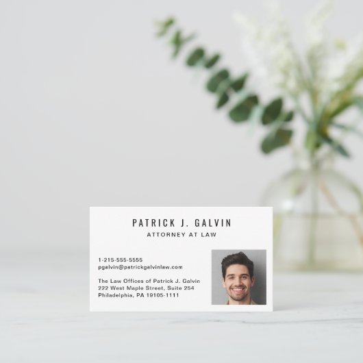 QR-Code für berufliches Foto Visitenkarte (Stehend Vorderseite)