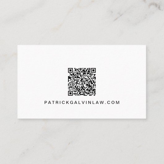 QR-Code für berufliches Foto Visitenkarte (Rückseite)