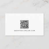 QR-Code für berufliches Foto Visitenkarte (Rückseite)