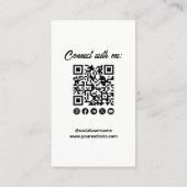 QR-Code für berufliches Foto Visitenkarte (Rückseite)