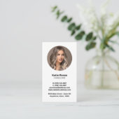 QR-Code für berufliches Foto Visitenkarte (Stehend Vorderseite)