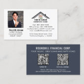 QR-Code für berufliches Foto Visitenkarte (Vorne/Hinten)