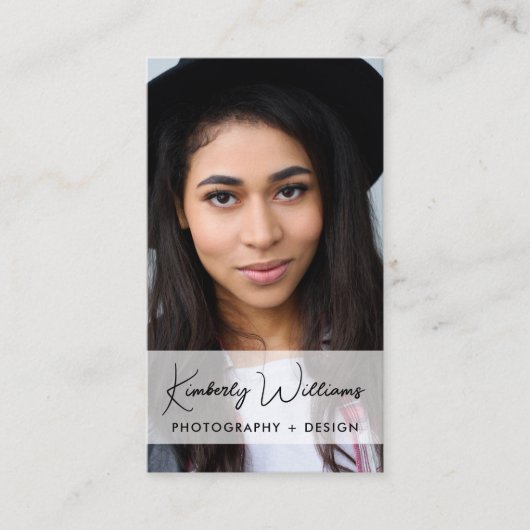 QR-Code für berufliches Foto Visitenkarte (Vorderseite)