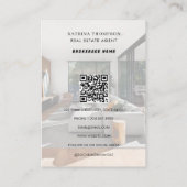 QR-Code für berufliches Real-Anwesen-Foto Visitenkarte (Rückseite)