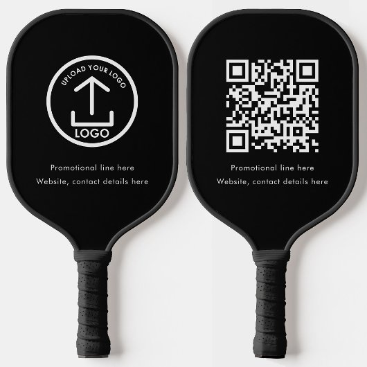 QR-Code für Berufliches Schwarzes Unternehmen Pickleball Schläger
